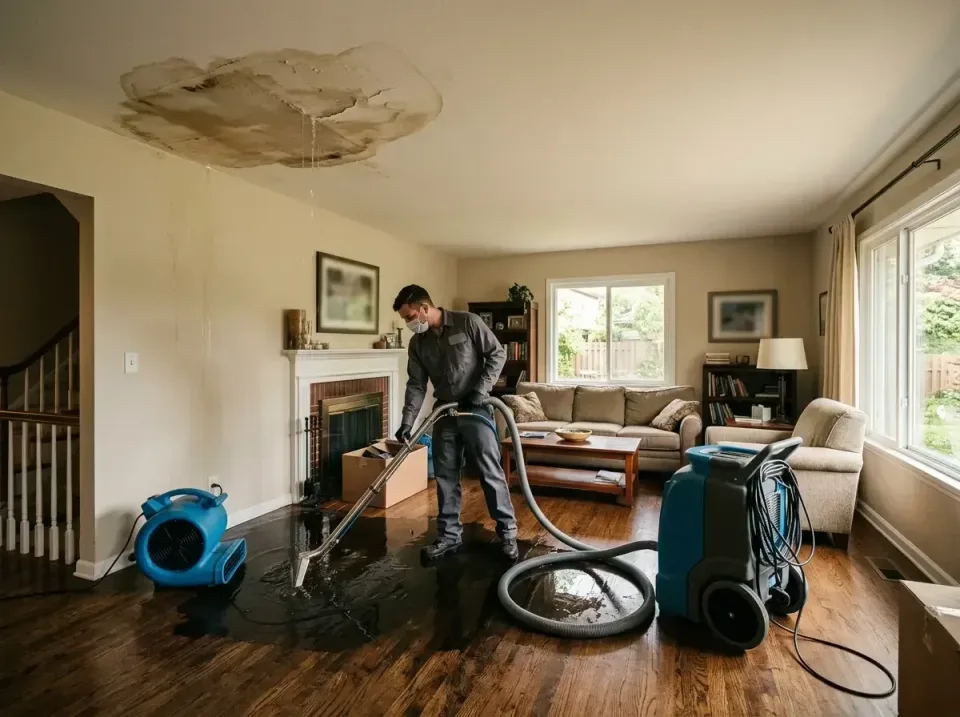 attic-pipe-burst-ceiling-drip-008 — frequently asked questions, Water Damage Restoration & Carpet Care in Barron, WI